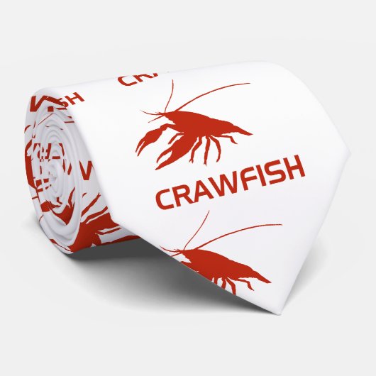 crawfish's　silhouette (Red) Krawatte (Gerollt)