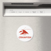 crawfish's silhouette (Red) Magnet (In Situ (Geschirrspüler))