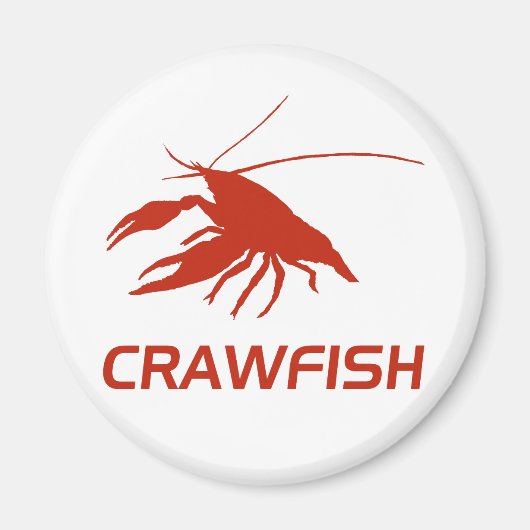 crawfish's silhouette (Red) Magnet (Vorne)