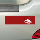crawfish's silhouette (White) Autoaufkleber (Auf Auto)