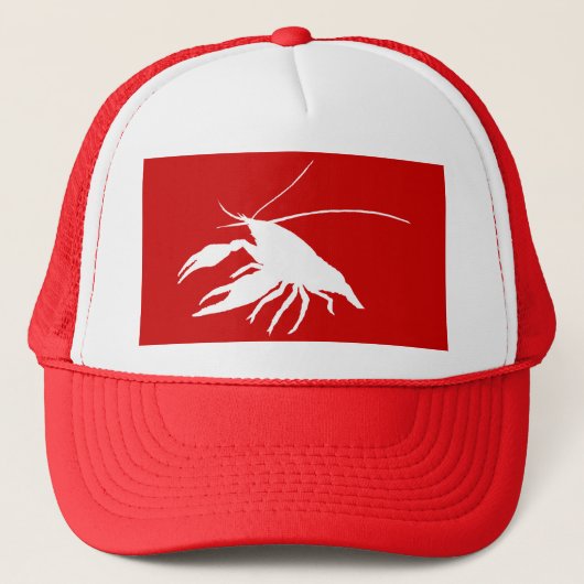 crawfish's silhouette (White) Truckerkappe (Vorderseite)