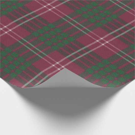 Crawford Ancient Original Scottish Tartan Geschenkpapier (Ecke)