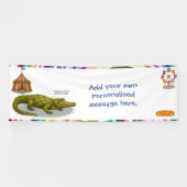 Crawford, bemalter Zirkuskrokodil Banner (Horizontal)