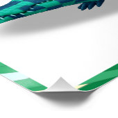 Crawford, bemalter Zirkuskrokodil Poster (Ecke)