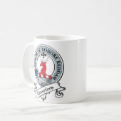 Crawford-Clan-Abzeichen Kaffeetasse (Vorderseite Links)