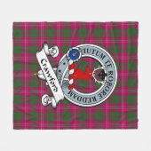 Crawford Clan Abzeichen Tartan Kariert Fleecedecke (Vorderseite (Horizontal))