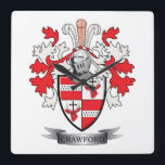 Crawford Family Crest Coat of Arms Quadratische Wanduhr<br><div class="desc">Crawford family crest and Scottish Crawford coat of arms. For men with the Crawford surname,  and for women with the Crawford last name. Click 'Crawford Family Crest' to see all our designs featuring the Crawford family name.</div>