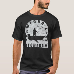 Crawford Lake Fischen Michigan T-Shirt