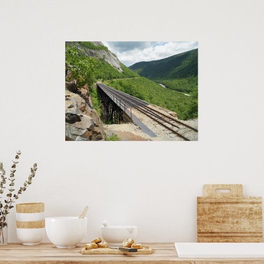 Crawford Notch Railway Trestle Poster (Küche)