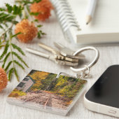 Crawford Notch Tracks Akryllischer Schlüsselanhäng Schlüsselanhänger (Vorderseite rechts)