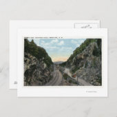 Crawford Notch View of the Double Gate Postkarte (Vorne/Hinten)