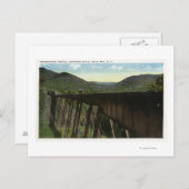 Crawford Notch View von Frankenstein Trestle Postkarte (Vorne/Hinten)