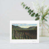 Crawford Notch View von Frankenstein Trestle Postkarte (Stehend Vorderseite)