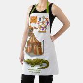 Crawford, painted circus crocodile schürze (InSitu)