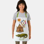 Crawford, painted circus crocodile schürze (Insitu)