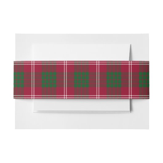 Crawford Scottish Tartan Belly Band (Vorderseite Beispiel)