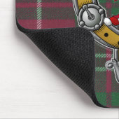 Crawford Tartan & Abzeichen Mousepad (Ecke)