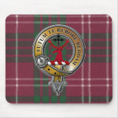 Crawford Tartan & Abzeichen Mousepad (Vorne)