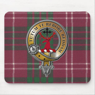 Crawford Tartan & Abzeichen Mousepad