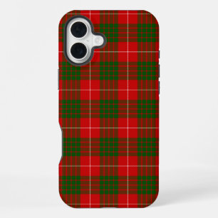 Crawford-Tartan rot-grün kariert iPhone 16 Plus Hülle