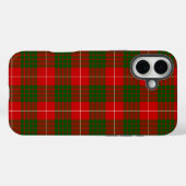 Crawford tartan rot kariert Case-Mate iPhone hülle (Rückseite (Horizontal))