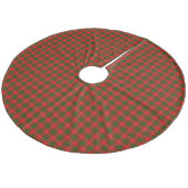 Crawford tartan rot kariert fleece weihnachtsbaumdecke (Schrägansicht)