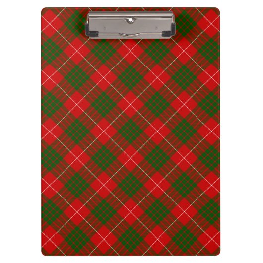 Crawford tartan rot kariert klemmbrett (Vorderseite)