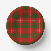 Crawford tartan rot kariert pappteller (Vorderseite)