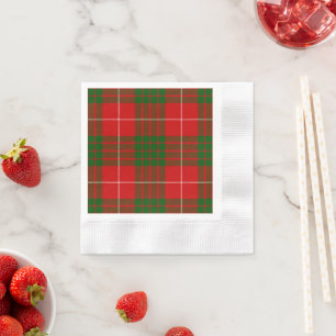 Crawford tartan rot kariert serviette