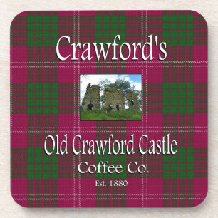Crawfords alter Crawford-Schloss-Kaffee Co. Untersetzer