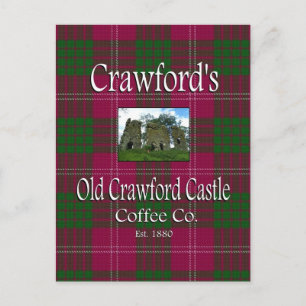Crawfords Old Crawford Castle Coffee Co. Postkarte