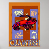 Crawfrish After Matisse Poster (Vorne)