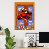 Crawfrish After Matisse Poster (Heimbüro)