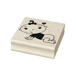 Crawing Baby Gummistempel