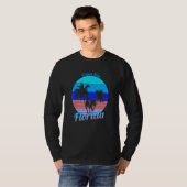 Crawl Key Florida Retro Tropical Palm Trees Vacati T-Shirt (Vorne ganz)
