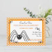 Crawl on Over - Halloween-Party laden Einladung (Stehend Vorderseite)