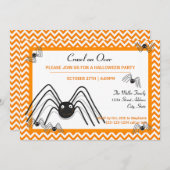 Crawl on Over - Halloween-Party laden Einladung (Vorne/Hinten)