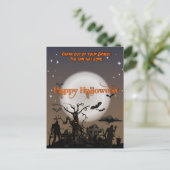 Crawl Out of your Graves Halloween Postkarte (Stehend Vorderseite)