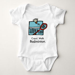 Crawl Walk Badminton Baby Bodysuit Baby Strampler