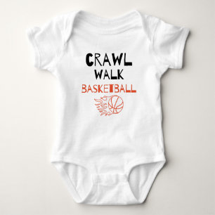 Crawl Walk Basketball Niedlich Basketball Buddy Baby Strampler