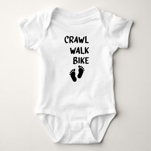Crawl Walk Bike Baby Crawl Walk, Bike Baby Baby Strampler (Vorderseite)