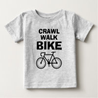 Crawl Walk Bike niedliches Baby zum Shirt für Klei
