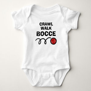 Crawl Walk Boccia lustige Bocci Ball Baby Bodysuit Strampler