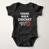 CRAWL WALK CRICKET Sportbodysuit für neues Baby Baby Strampler (Vorderseite)