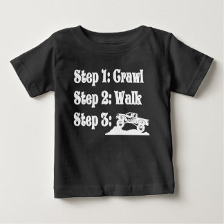 Crawl, Walk, Geländewagen 4x4 LKW-Shirt Baby T-shirt