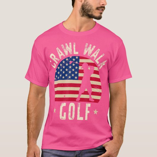 Crawl Walk Golf Club Boy Gefühl Buddy Gaben Funny T-Shirt (Vorderseite)