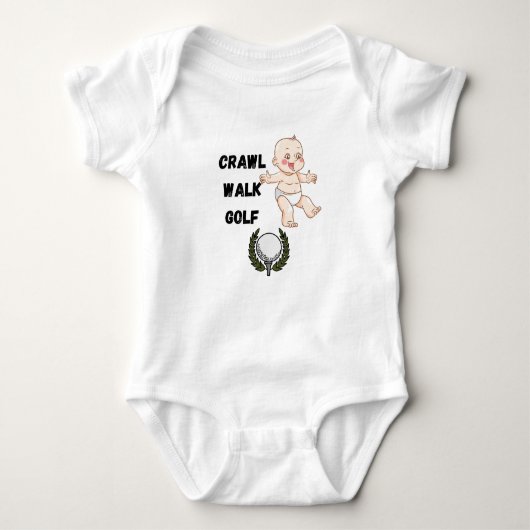 CRAWL WALK GOLFER GOLFER BABY BODYSUIT BABY STRAMPLER (Vorderseite)