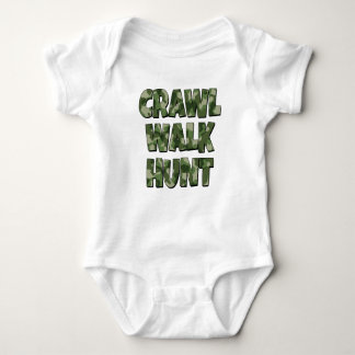 Crawl Walk Jagd lustiges Shirt