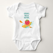Crawl Walk Kayak Baby Strampler (Vorderseite)