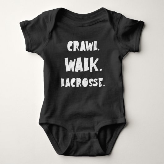 Crawl Walk Lacrosse Baby Strampler (Vorderseite)